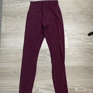 Lululemon Align Maroon Leggings Size 4